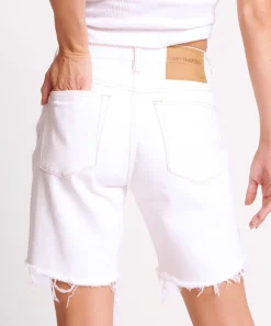 Denim Shorts|ONE TEASPOON Pearl Stevies High Waist Long Length Boyfriend Shorts