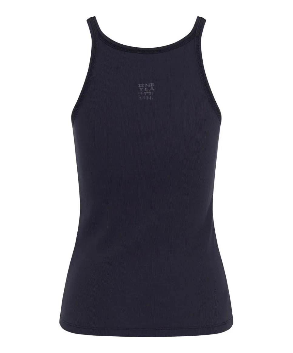 Tees & Tanks|ONE TEASPOON Petrol Bower Bird Ribbed Tank Top
