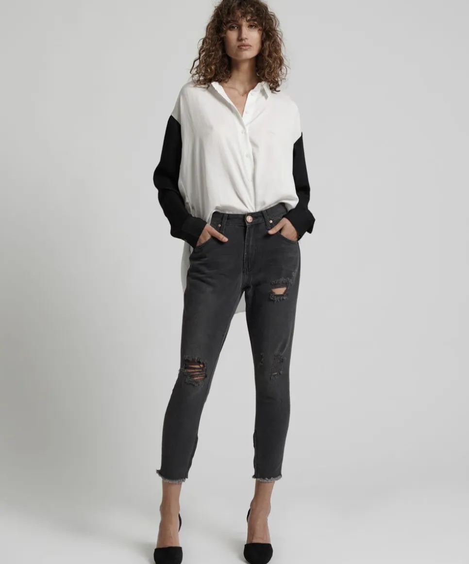 Denim Jeans|ONE TEASPOON Phantom High Waist Freebirds