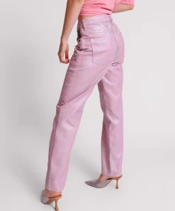 Denim Jeans|ONE TEASPOON Pink Envy Foil Awesome Baggies High Waist Jeans
