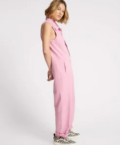 Denim Jumpsuits|ONE TEASPOON Pink Fondant Braxton Jumpsuit