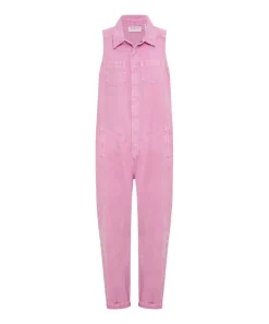 Denim Jumpsuits|ONE TEASPOON Pink Fondant Braxton Jumpsuit