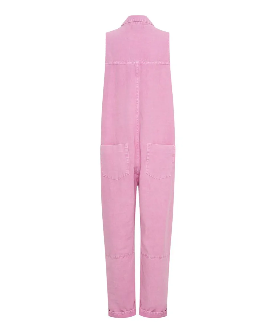 Denim Jumpsuits|ONE TEASPOON Pink Fondant Braxton Jumpsuit