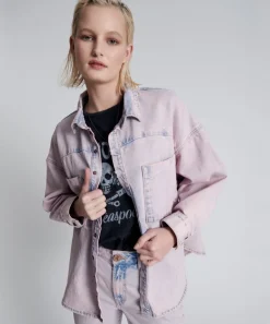 Shirts|ONE TEASPOON Pink Haze Long Sleeve Daria Shacket
