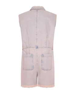 Denim Jumpsuits|ONE TEASPOON Pink Haze Palisades Overall