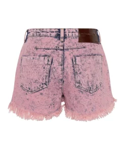 Denim Shorts|ONE TEASPOON Pink Pistol Le Wolves Mid Length Denim Shorts