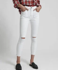 Denim Jeans|ONE TEASPOON Premium White High Waist Freebirds Ii