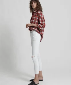 Denim Jeans|ONE TEASPOON Premium White High Waist Freebirds Ii