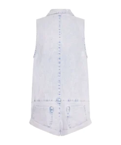 Denim Jumpsuits|ONE TEASPOON Purple Haze Mini Braxton Jumpsuit