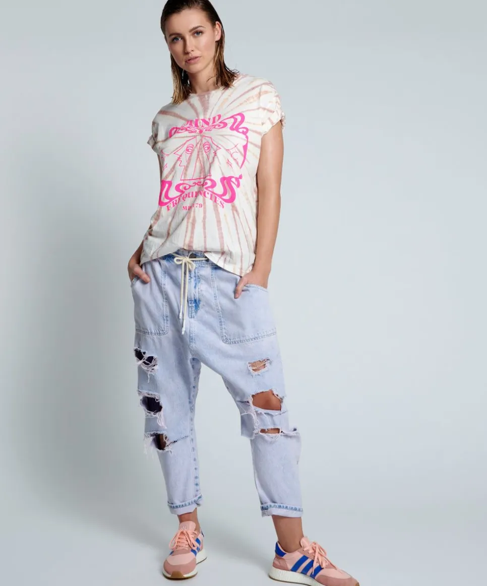 Denim Jeans|ONE TEASPOON Purple Haze Shabby Kingpins Boyfriend Jeans