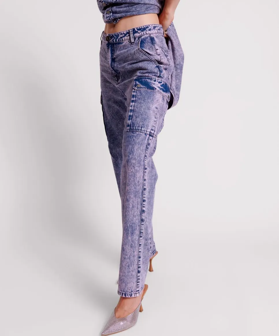 Denim Jeans|ONE TEASPOON Purple Rain Cargo Motion Denim Jeans