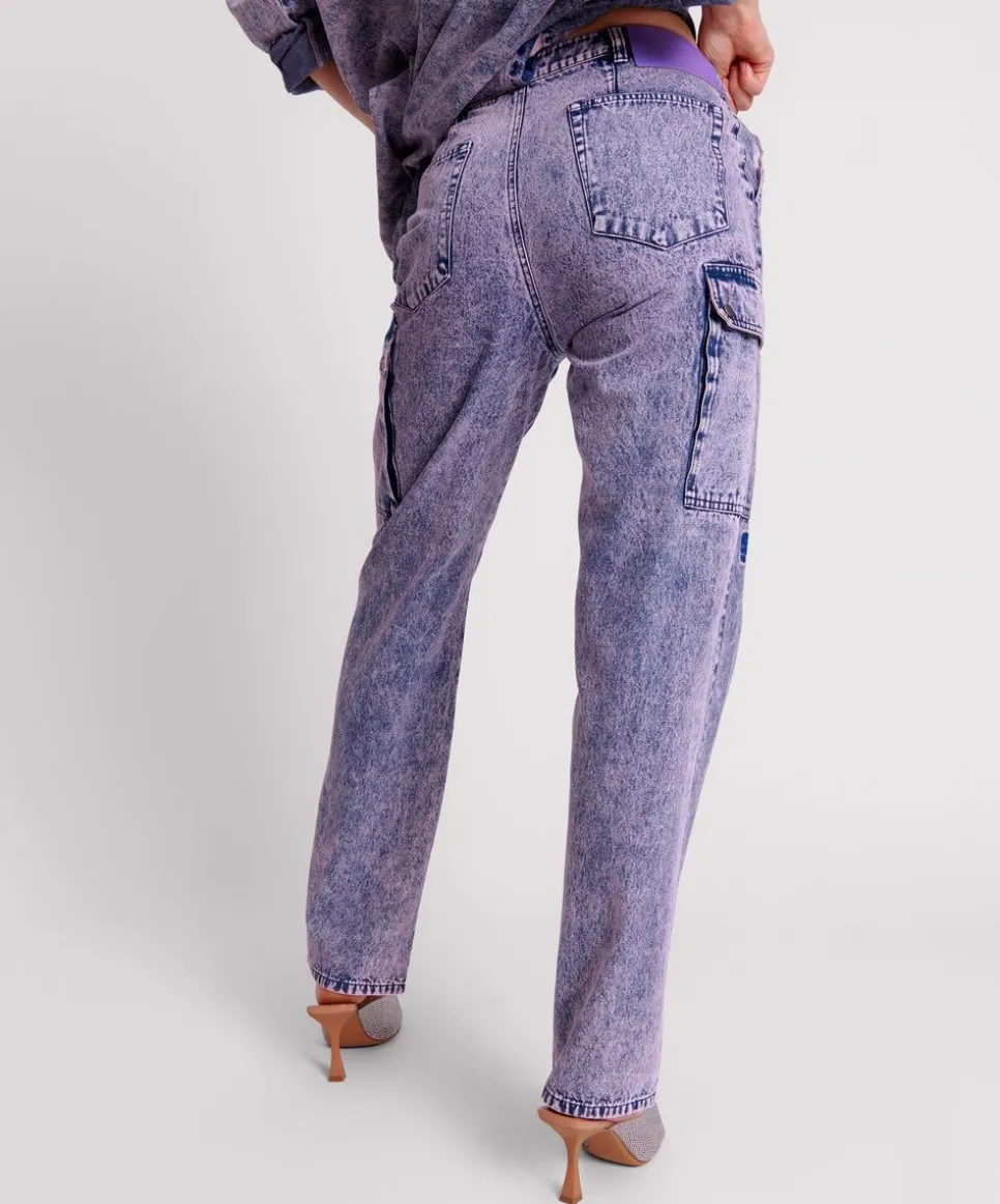 Denim Jeans|ONE TEASPOON Purple Rain Cargo Motion Denim Jeans