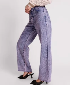 Denim Jeans|ONE TEASPOON Purple Rain Jackson Mid Waist Wide Leg Jeans