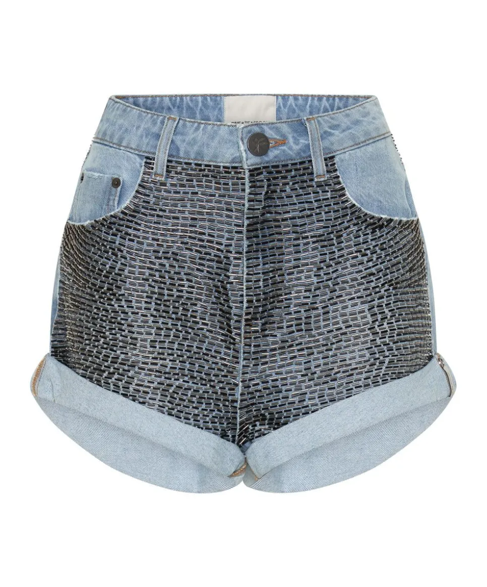 Denim Shorts|ONE TEASPOON Railed Sequin Bandits High Waist Denim Shorts