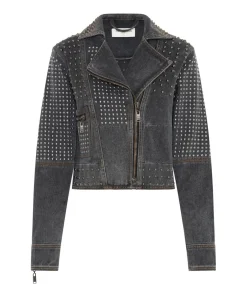 Jackets|ONE TEASPOON Rebel Rebel Studded Denim Jacket