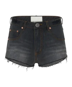 Denim Shorts|ONE TEASPOON Recycled Black The One Fitted Cheeky Denim Shorts