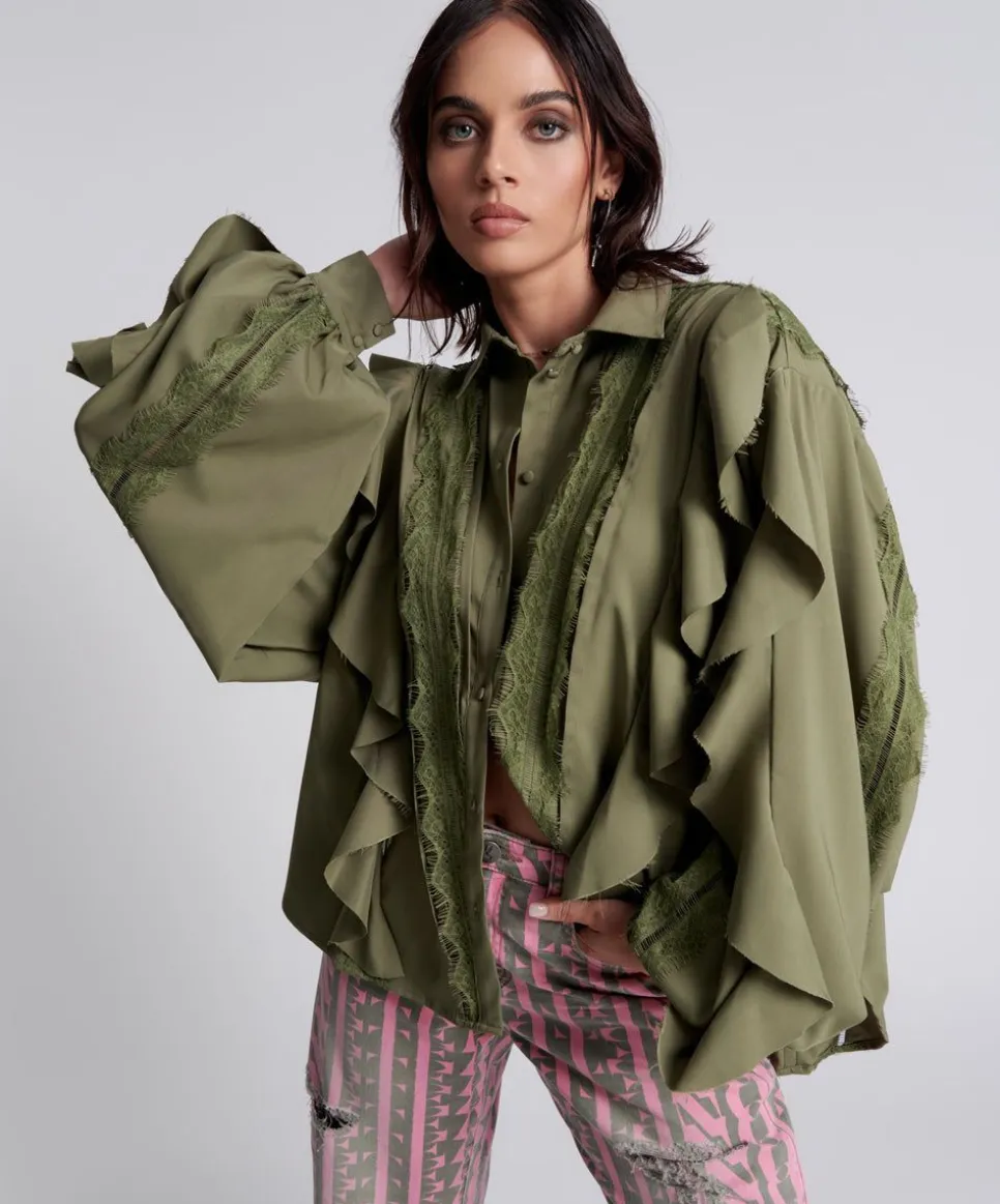 Tops|ONE TEASPOON Recycled Wave Length Spirit Shirt