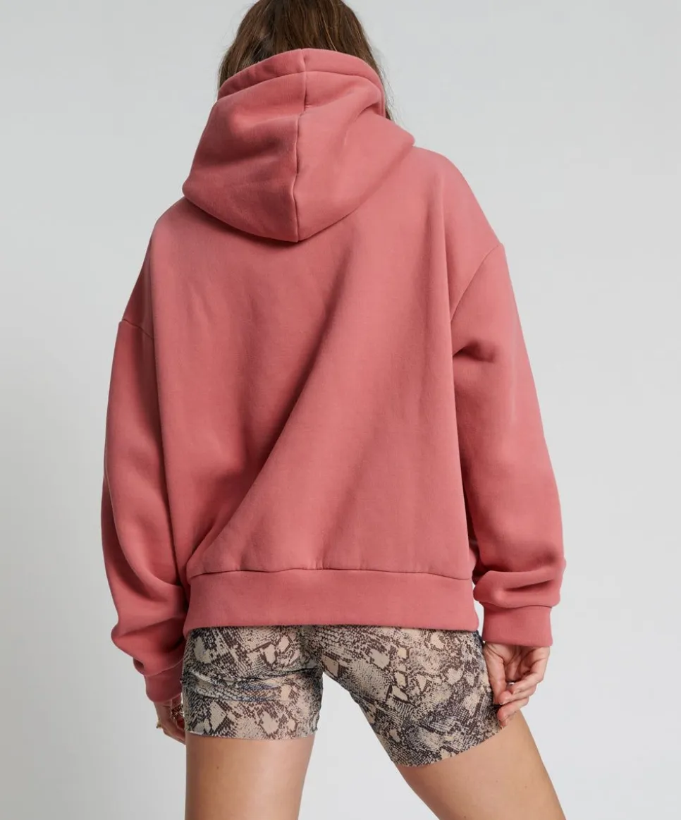 Hoodies And Sweats|ONE TEASPOON Red Velvet Luxe Twisted Hoody