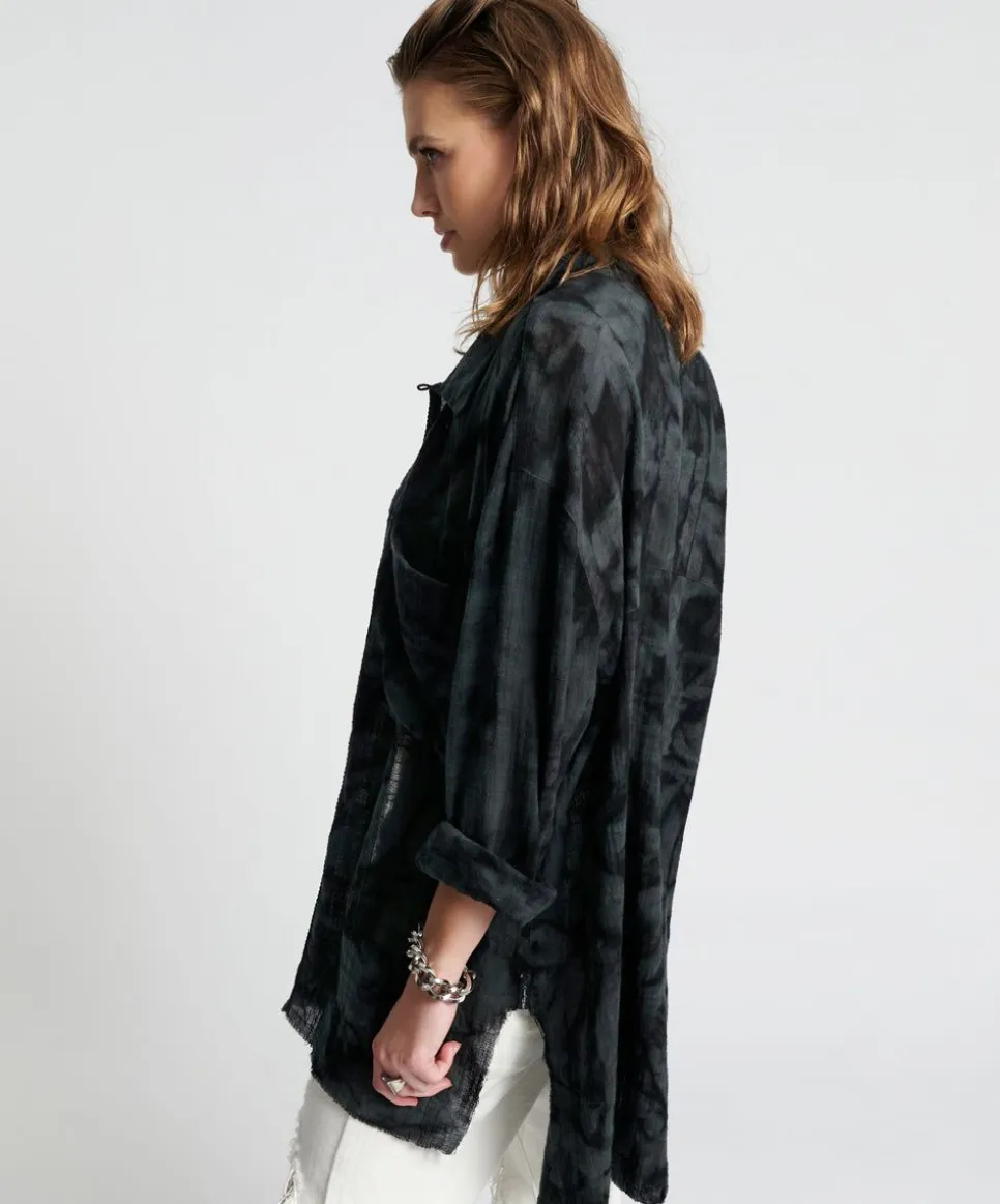 Shirts|ONE TEASPOON Resonance Muslin Longline Shirt