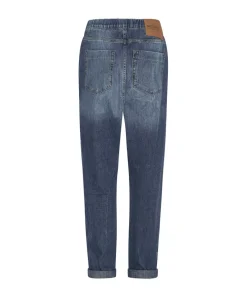Denim Jeans|ONE TEASPOON Resort Blue High Waist Shabbies Drawstring Jeans