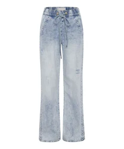 Denim Jeans|ONE TEASPOON Riveted Roadhouse Wide Leg Drawstring Jeans
