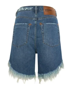 Denim Shorts|ONE TEASPOON Rodeo Blue Frankies Long Length Denim Shorts