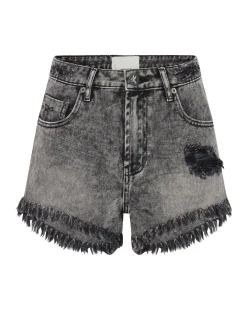 Denim Shorts|ONE TEASPOON Rodeo Grey Bonita High Waist Denim Shorts