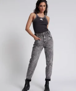 Denim Jeans|ONE TEASPOON Rodeo Grey Pioneers High Waist 80S Jeans