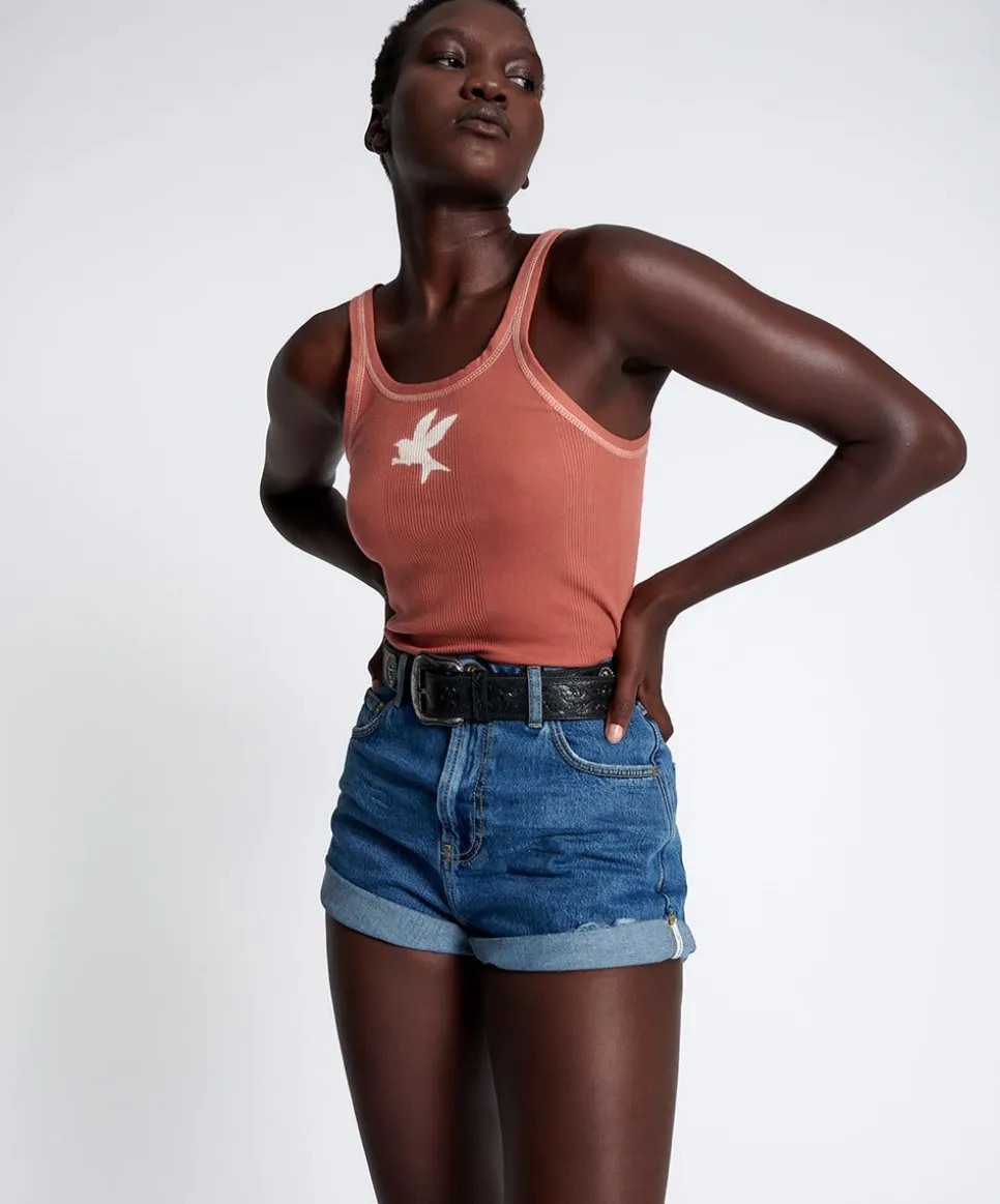 Denim Shorts|ONE TEASPOON Rosewood Bandits High Waist Denim Shorts