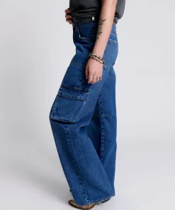 Denim Jeans|ONE TEASPOON Rosewood Cargo Jackson Mid Waist Wide Leg Jeans