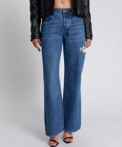 Denim Jeans|ONE TEASPOON Rosewood Jackson Mid Waist Wide Leg Jeans