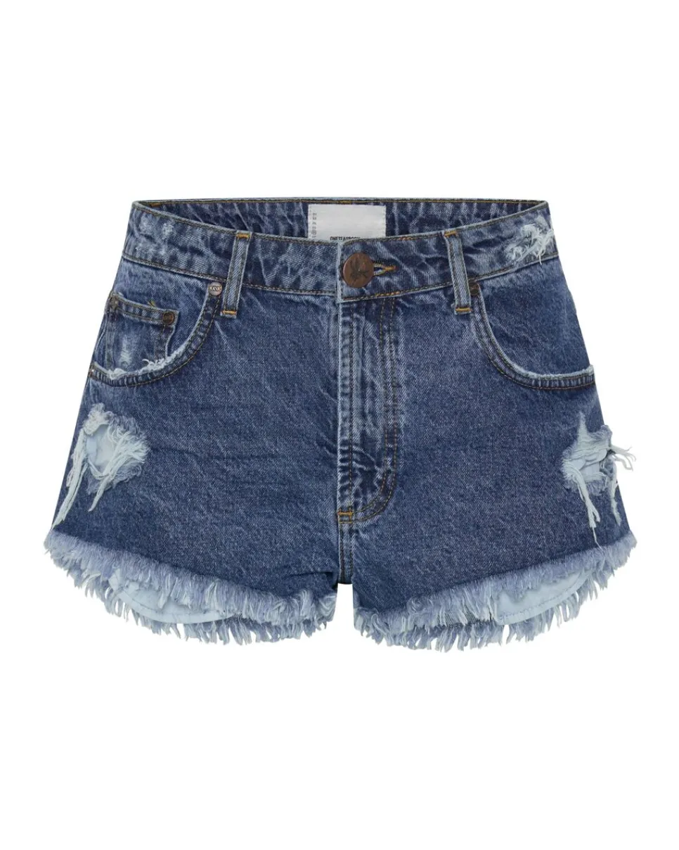 Denim Shorts|ONE TEASPOON Rosewood The One Fitted Cheeky Denim Shorts