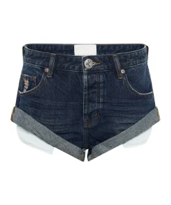 Denim Shorts|ONE TEASPOON Royal Blue Bandits Low Waist Denim Shorts