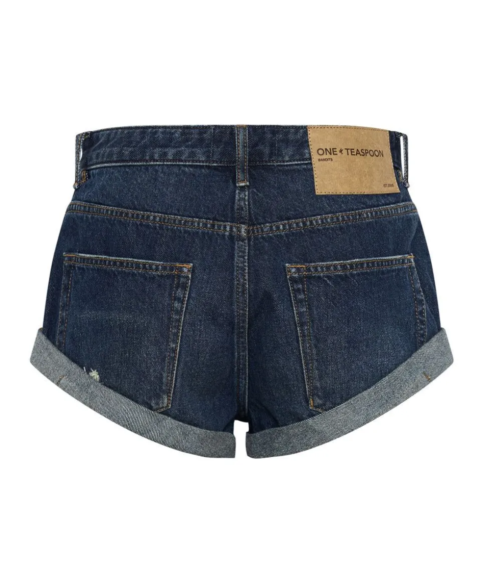 Denim Shorts|ONE TEASPOON Royal Blue Bandits Low Waist Denim Shorts