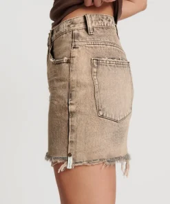 Denim Skirts|ONE TEASPOON Rust 2020 High Waist Denim Mini Skirt