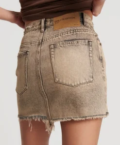 Denim Skirts|ONE TEASPOON Rust 2020 High Waist Denim Mini Skirt