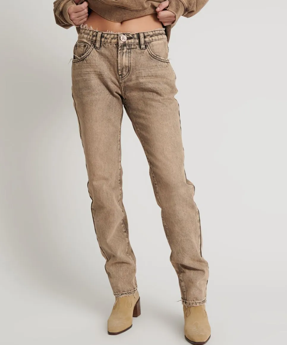 Denim Jeans|ONE TEASPOON Rust Truckers Low Waist Straight Leg Jeans