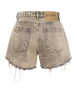 Denim Shorts|ONE TEASPOON Rust Truckers Mid Waist Relaxed Shorts