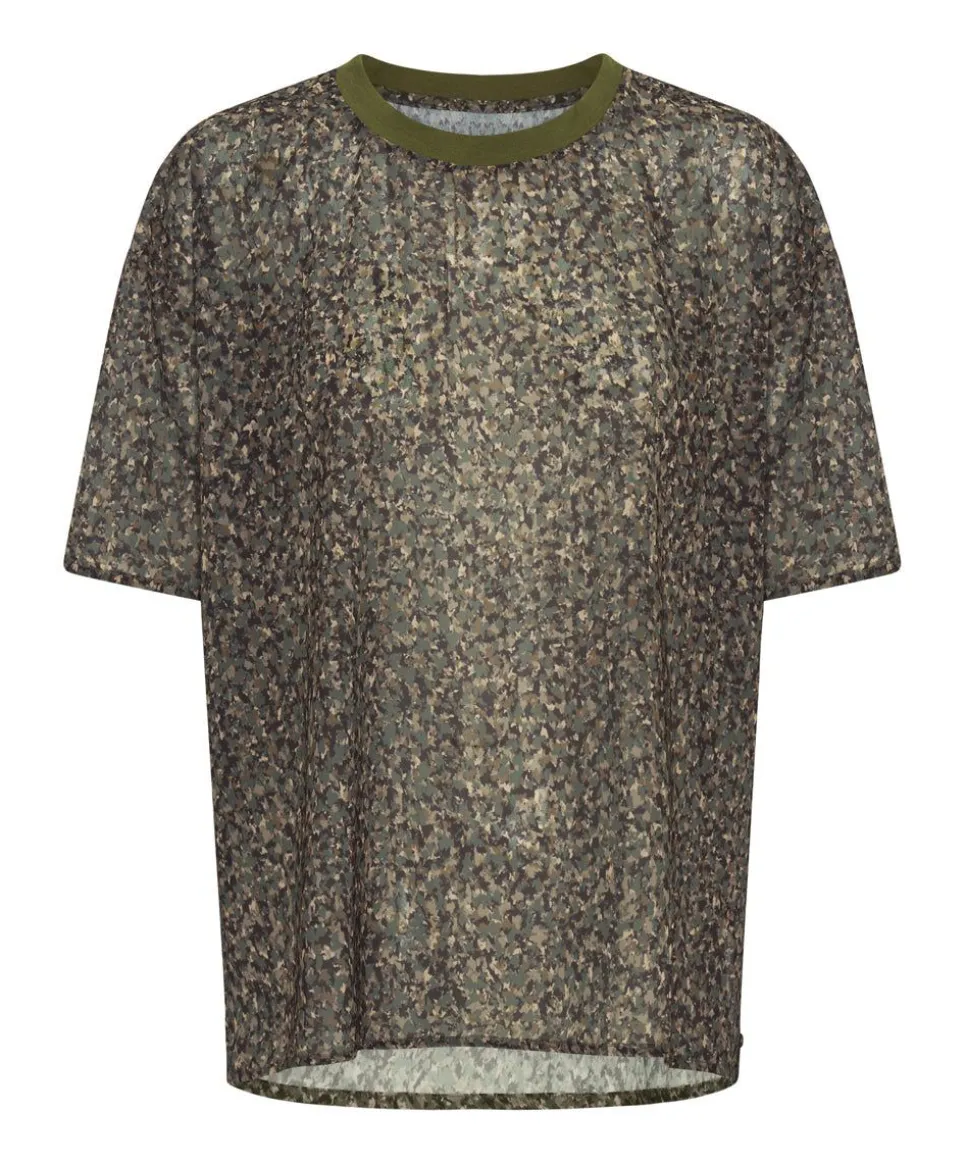 Tops|ONE TEASPOON Safari Camo Chiffon Tee
