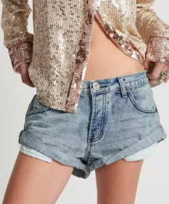 Denim Shorts|ONE TEASPOON Salty Dog Bandits Low Waist Denim Shorts