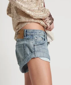Denim Shorts|ONE TEASPOON Salty Dog Bandits Low Waist Denim Shorts