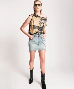 Denim Skirts|ONE TEASPOON Salty Dog Chained 2020 Mini Skirt