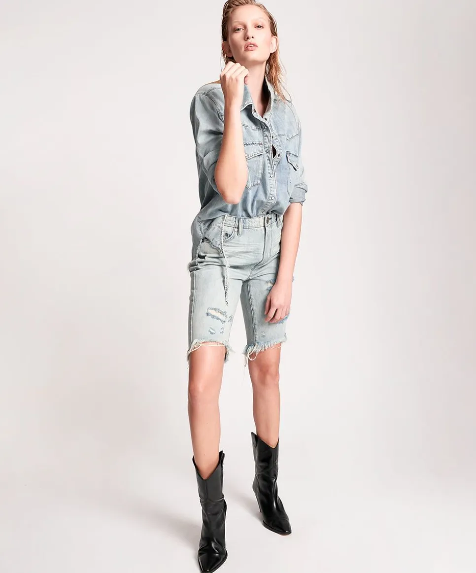 Denim Shorts|ONE TEASPOON Salty Dog Cut Off Truckers