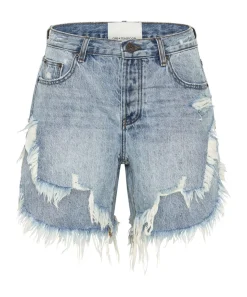 Denim Shorts|ONE TEASPOON Salty Dog Frankies Long Length Denim Shorts