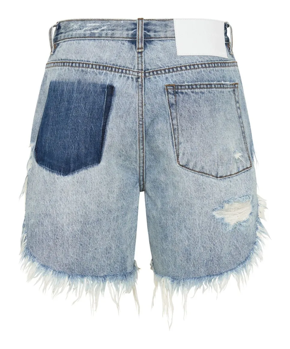 Denim Shorts|ONE TEASPOON Salty Dog Frankies Long Length Denim Shorts