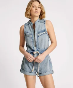 Denim Jumpsuits|ONE TEASPOON Salty Dog Lilly Denim Jumpsuit