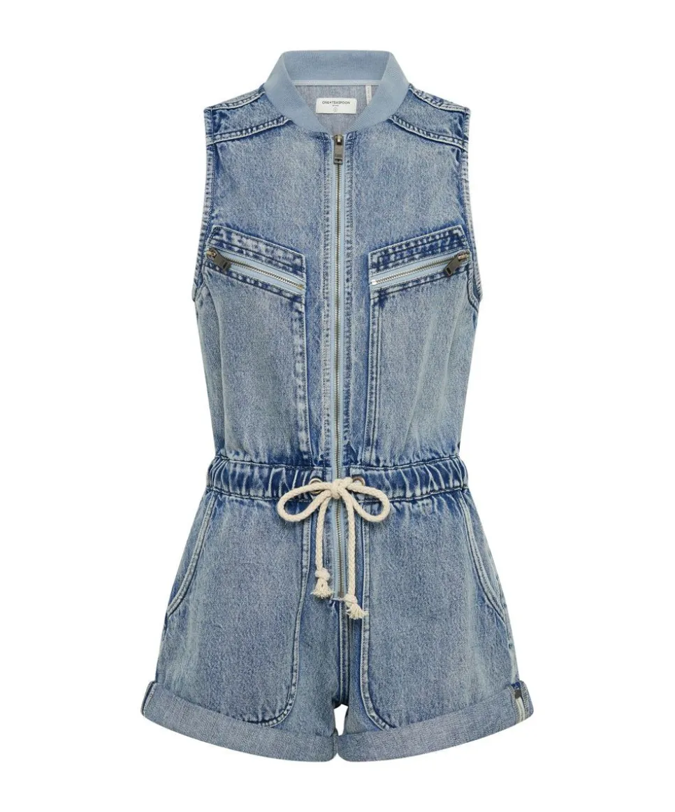 Denim Jumpsuits|ONE TEASPOON Salty Dog Lilly Denim Jumpsuit