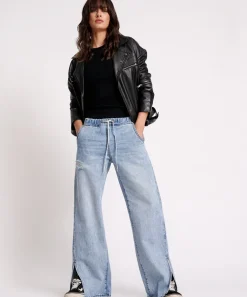 Denim Jeans|ONE TEASPOON Salty Dog Roadhouse Wide Leg Drawstring Jeans