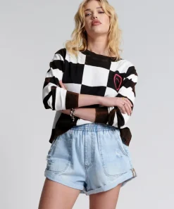 Knitwear|ONE TEASPOON Scoreboard Smiley Knit Sweater