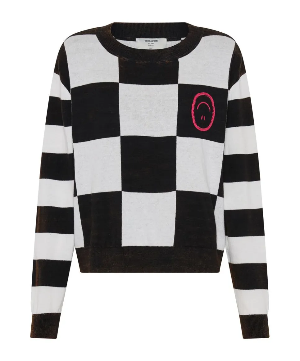 Knitwear|ONE TEASPOON Scoreboard Smiley Knit Sweater